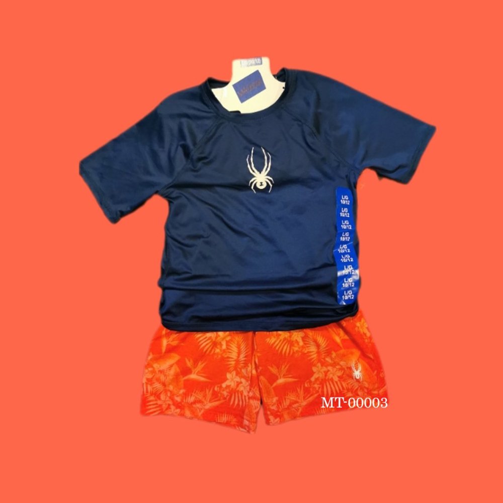 Spyder Boys Shirt and Shorts Swim Wear